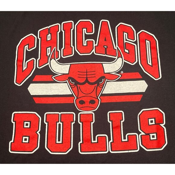 Vintage 90s XL Trench Chicago Bulls NBA Michael Jordan Single Stitch T-Shirt - Picture 4 of 7